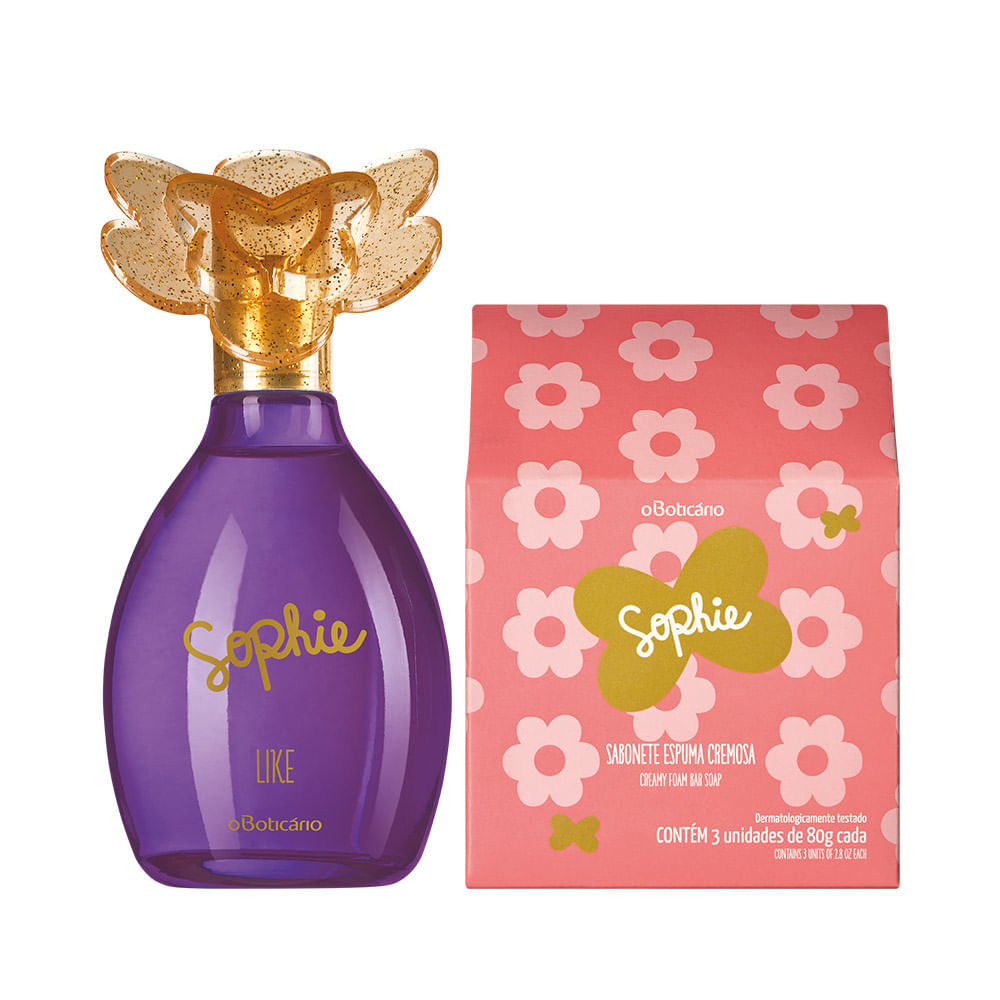 Combo Sophie: Colônia Like + Sabonete Em Barra