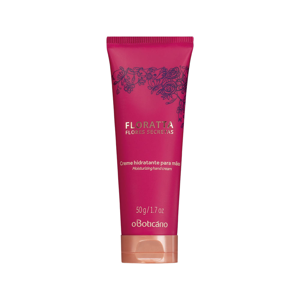 Creme Hidratante De Mãos Floratta, Flores Secretas 50G