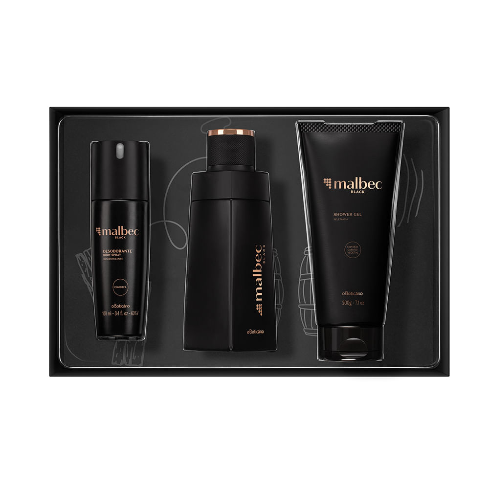 Kit Malbec Black Natal 2019 Menor preço em Kit Malbec Black Natal 2019