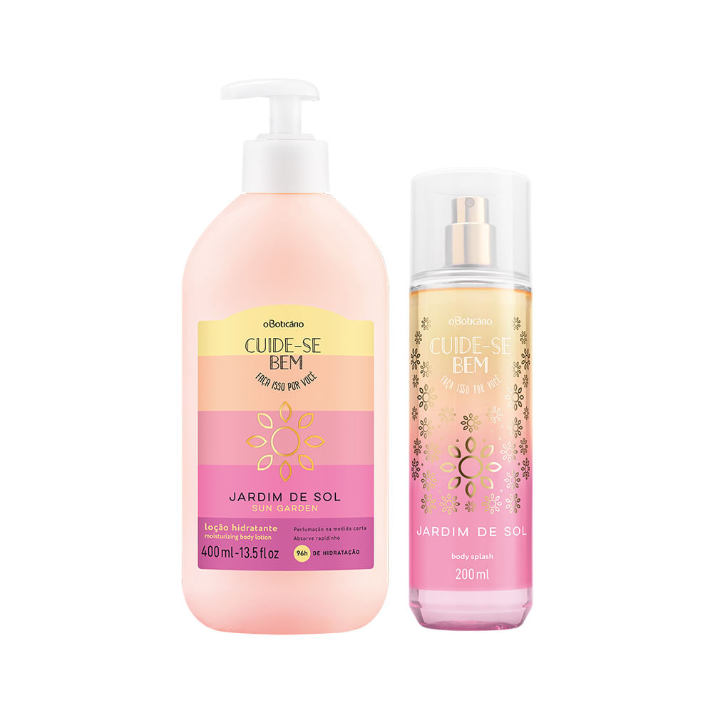 Combo Cuide-Se Bem Jardim De Sol: Loção Hidratante + Body Splash