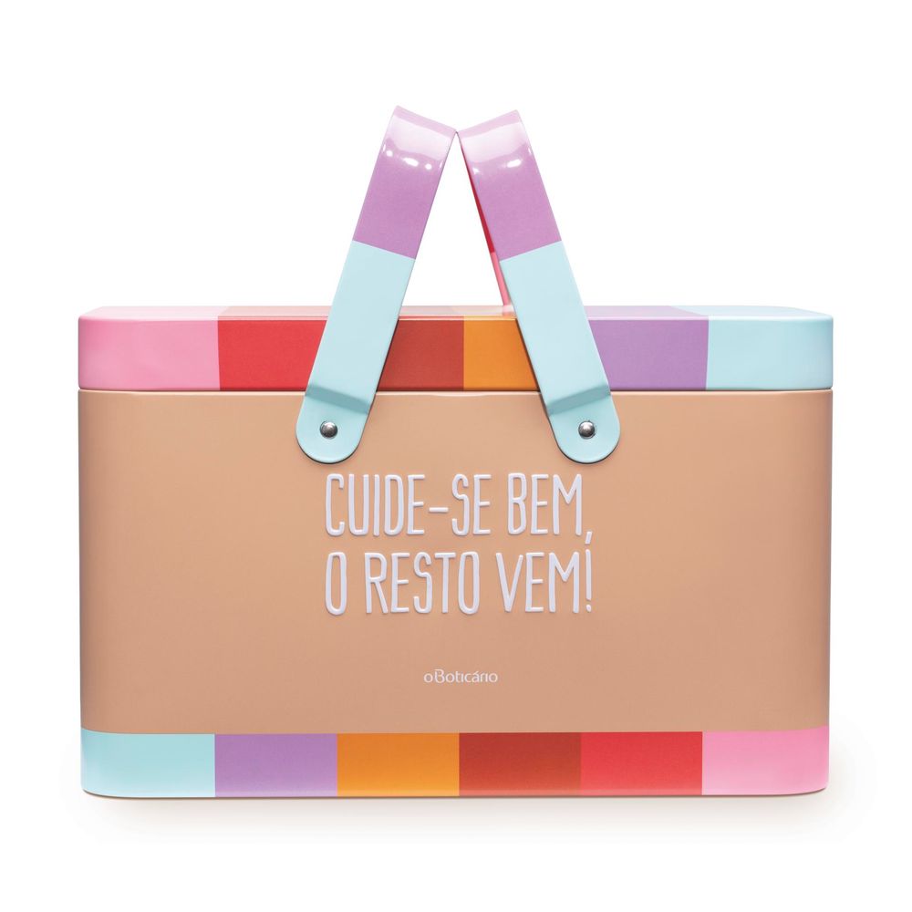 Cestinho De Metal Com Alça Cuide Se Bem
