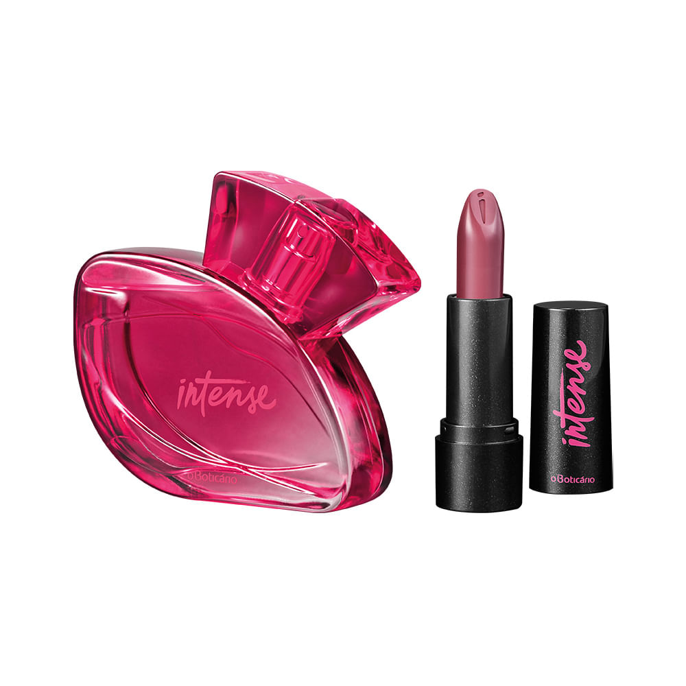 Combo Intense: Desodorante Colônia, 70Ml + Batom Cremoso 22 Sensações
