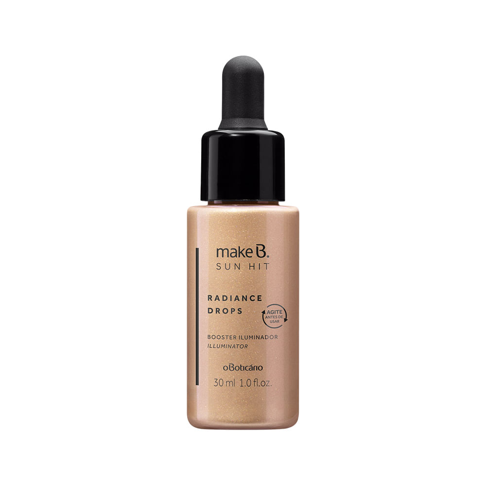 Iluminador Facial Radiance Drops Sun Hit Gold Make B. 30 ml