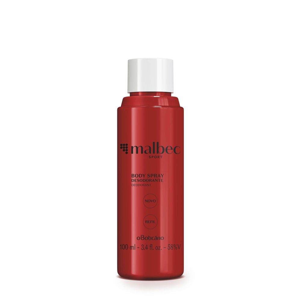 Refil Body Spray Malbec Sport, 100ml