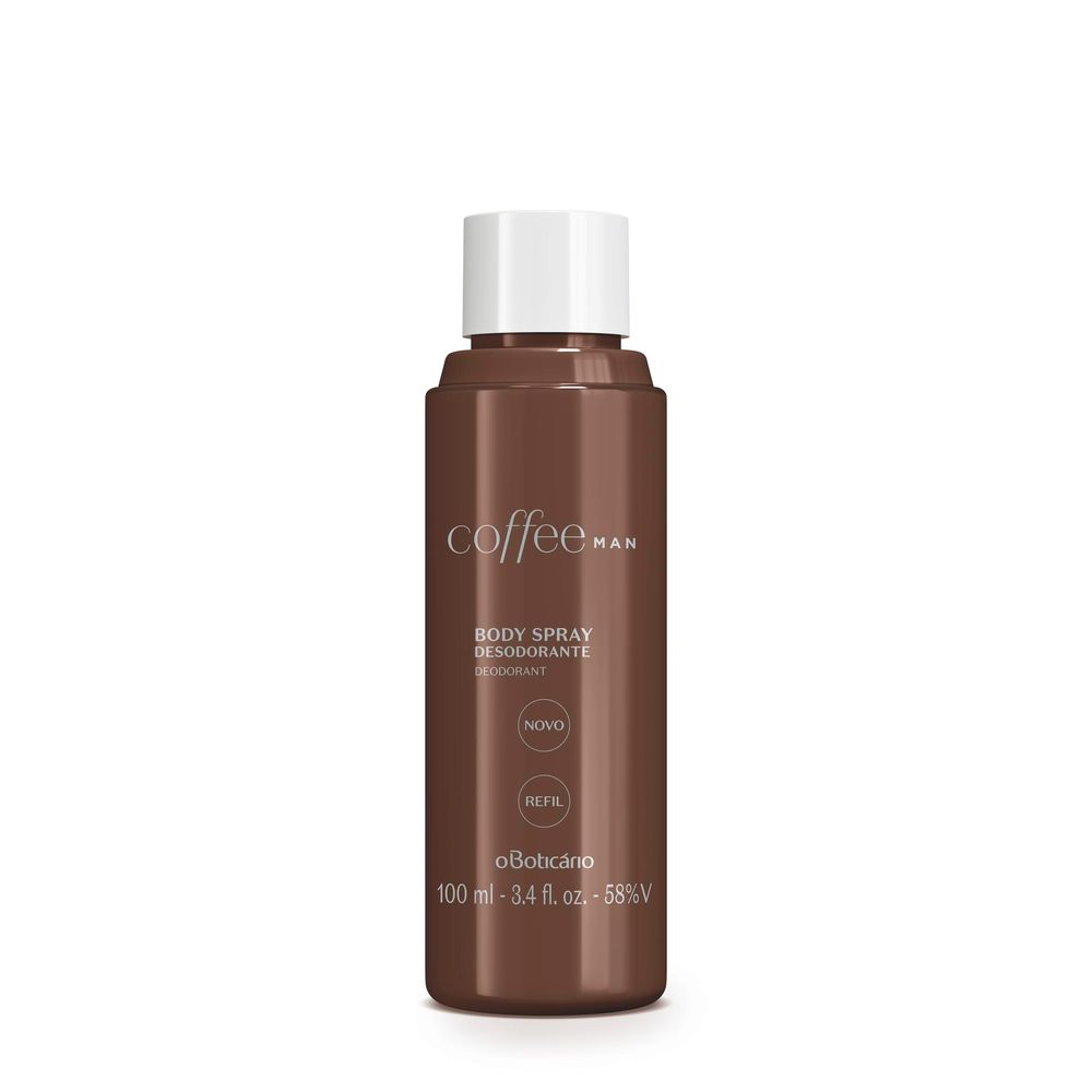 Refil Desodorante Body Spray Coffee Man, 100 ml