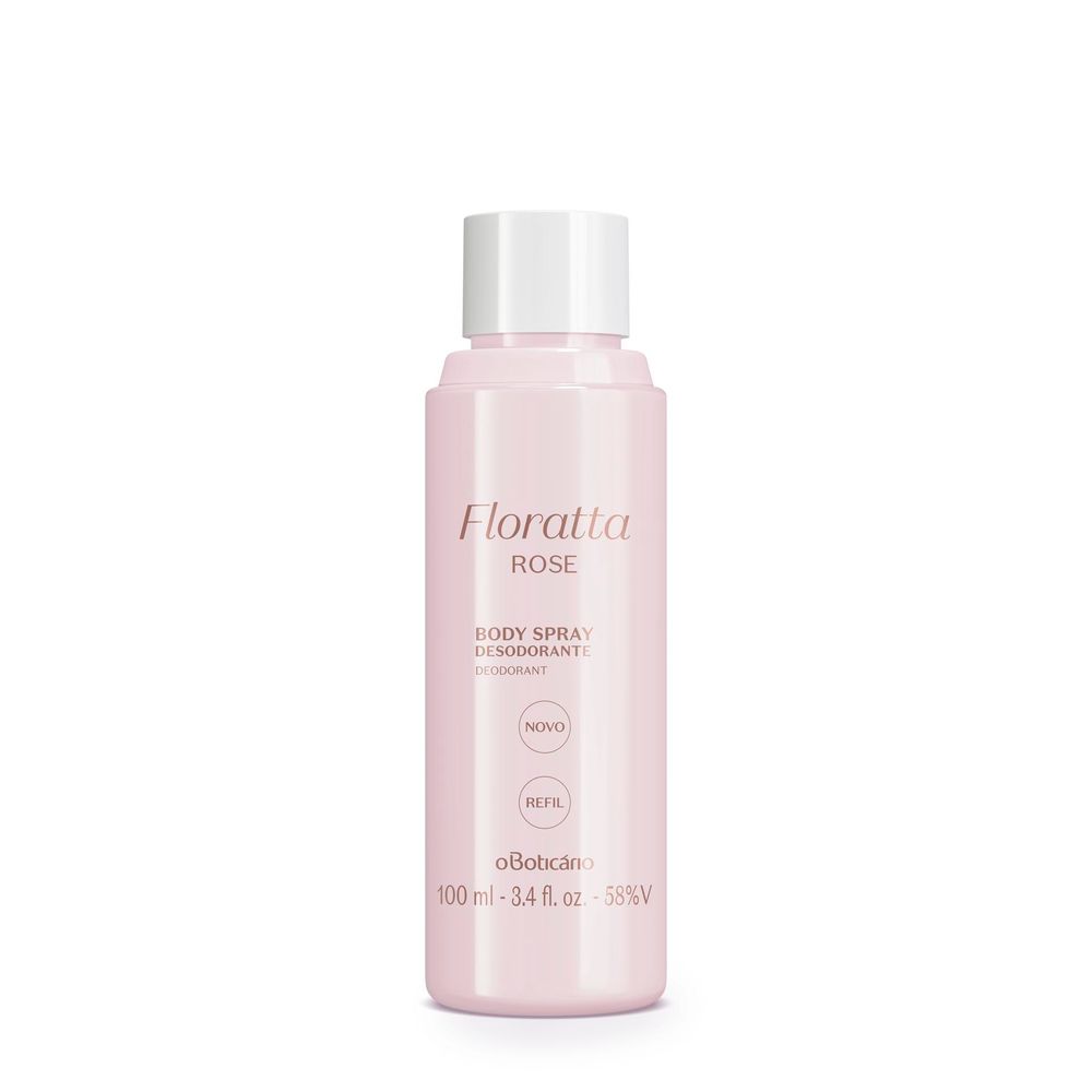 Refil Desodorante Body Spray Floratta Rose, 100 ml