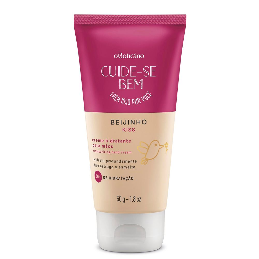 Creme Hidratante Para Mãos Cuide-Se Bem Beijinho, 50 g