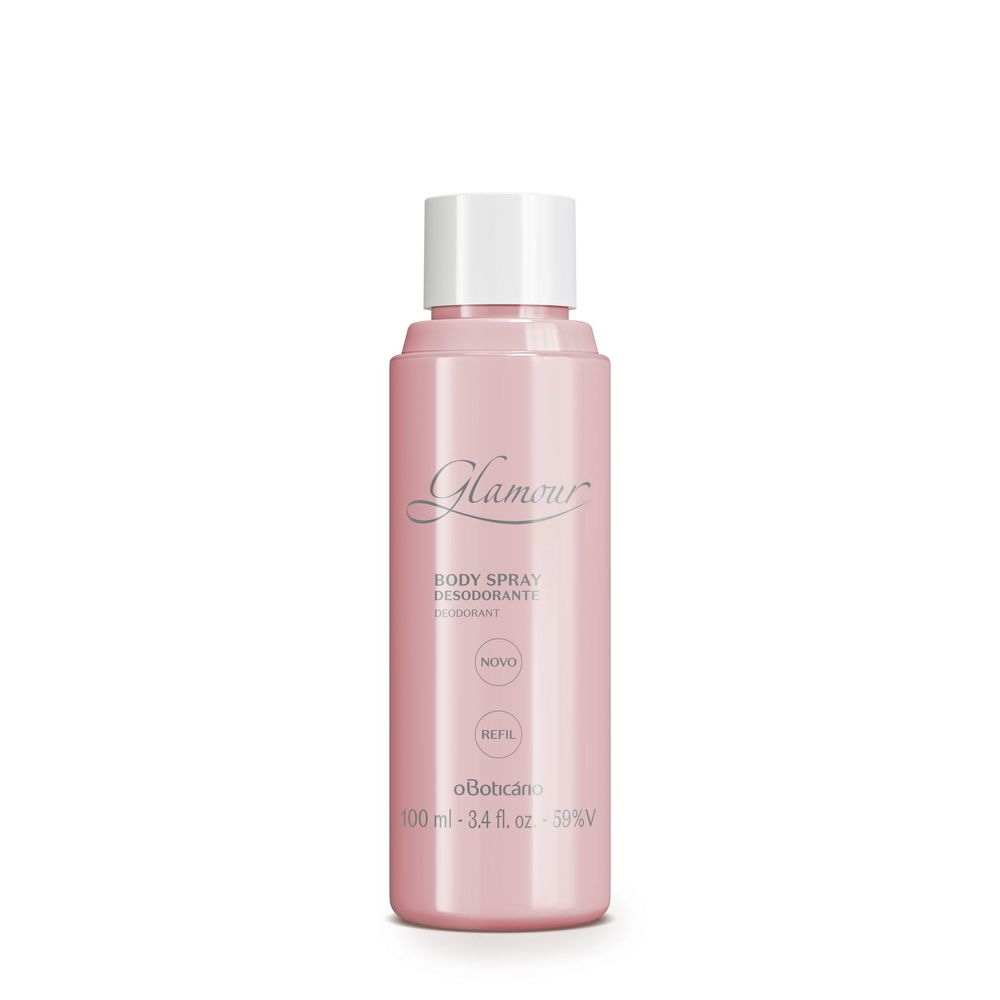 Refil Body Spray Desodorante Glamour, 100 ml