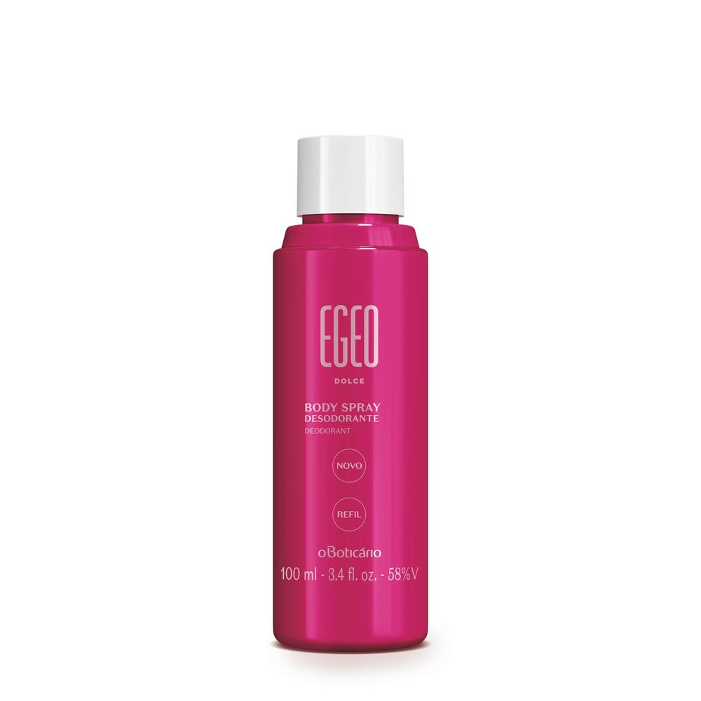 Refil Body Spray Desodorante Egeo, 100 ml