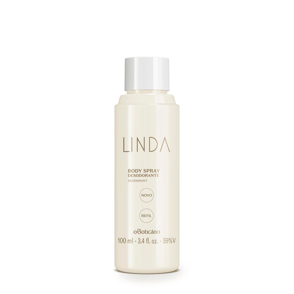 Refil Body Spray Desodorante Linda, 100 ml