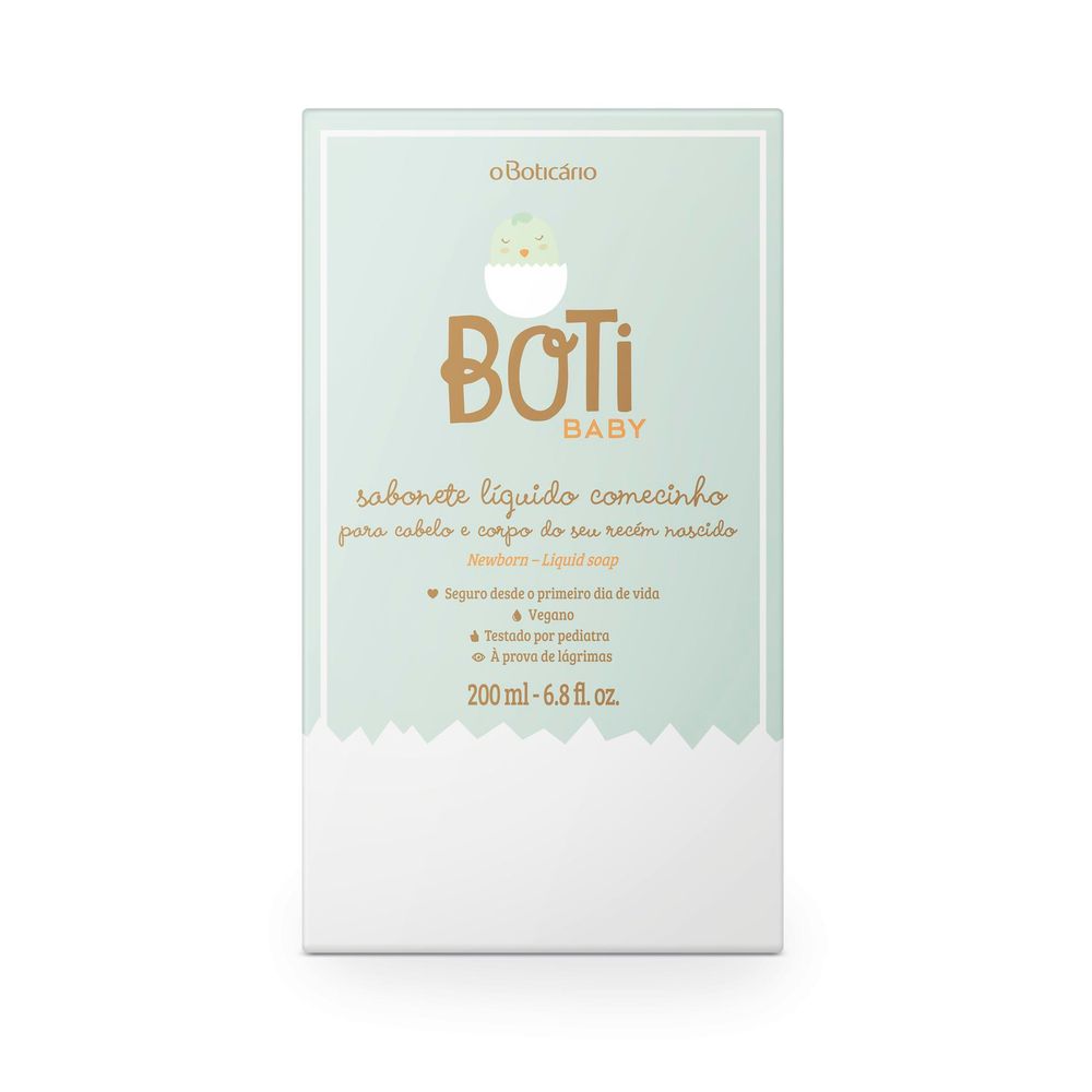 Sabonete Líquido Recém Nascido Boti Baby Comecinho, 200 ml