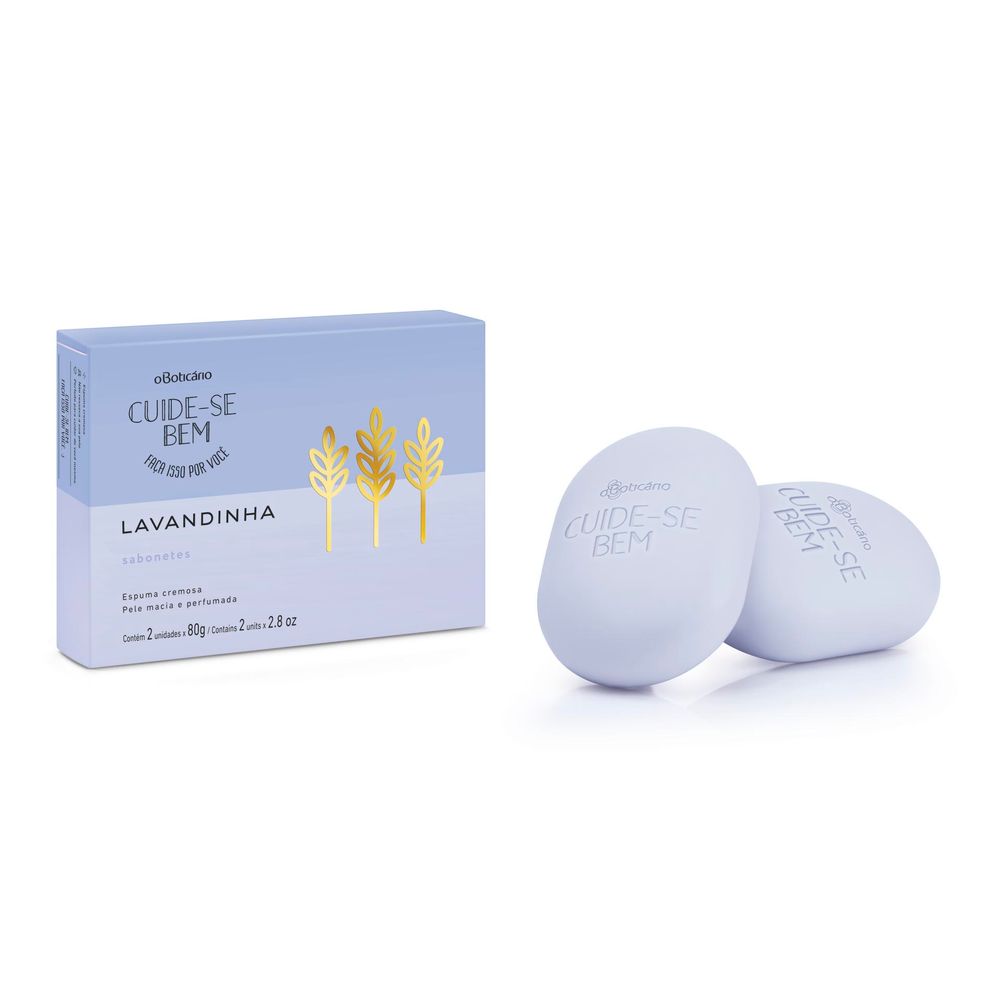 Sabonete Barra Cuida-Se Bem Lavandinha, 2x80 g