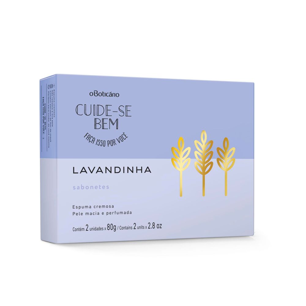Sabonete Barra Cuida-Se Bem Lavandinha, 2x80 g