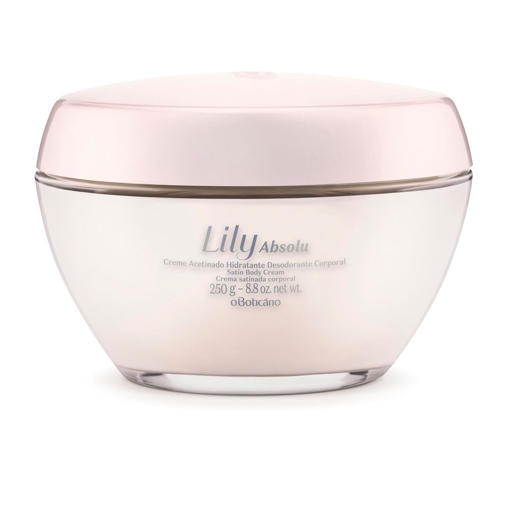 Creme Acetinado Desodorante Hidratante Corporal Lily Absolu, 250 g