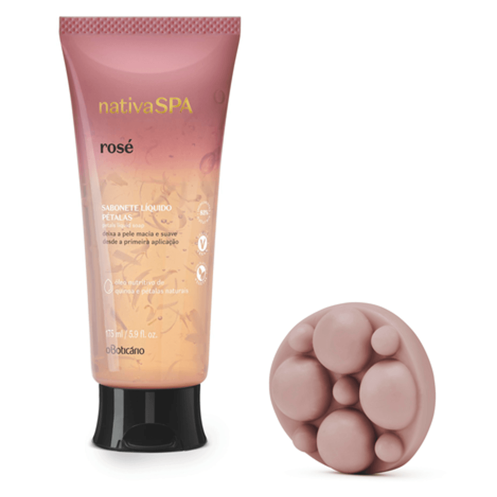 Combo Nativa SPA Rosé: Sabonete Líquido + Sabonete em Barra