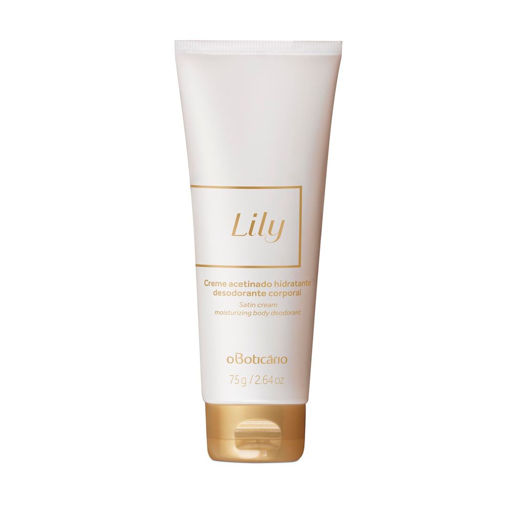 Lily Creme Acetinado Desodorante Hidratante Corporal, 75 g