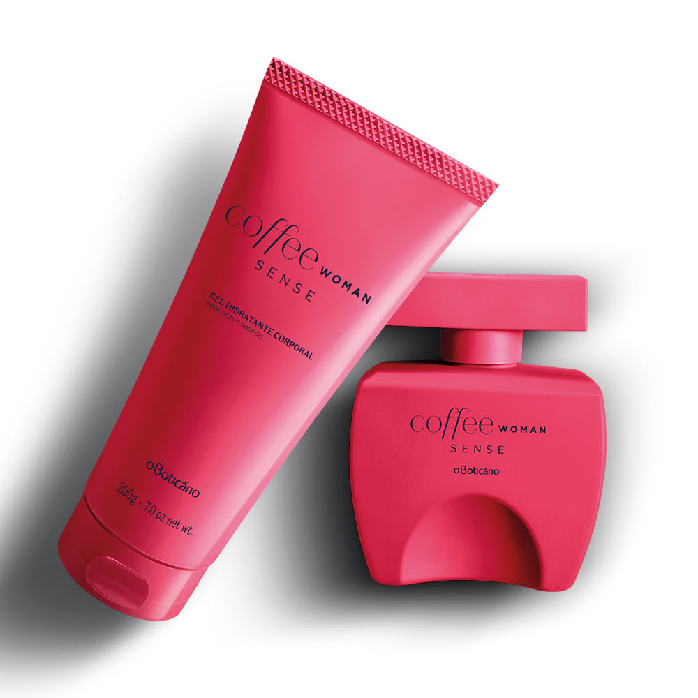 Combo Coffee Sense Woman: Desodorante Colônia, 100 ml + gel Hidratante Corporal, 200 g